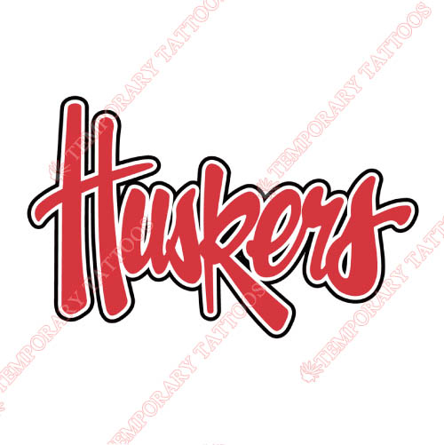 Nebraska Cornhuskers Customize Temporary Tattoos Stickers NO.5385